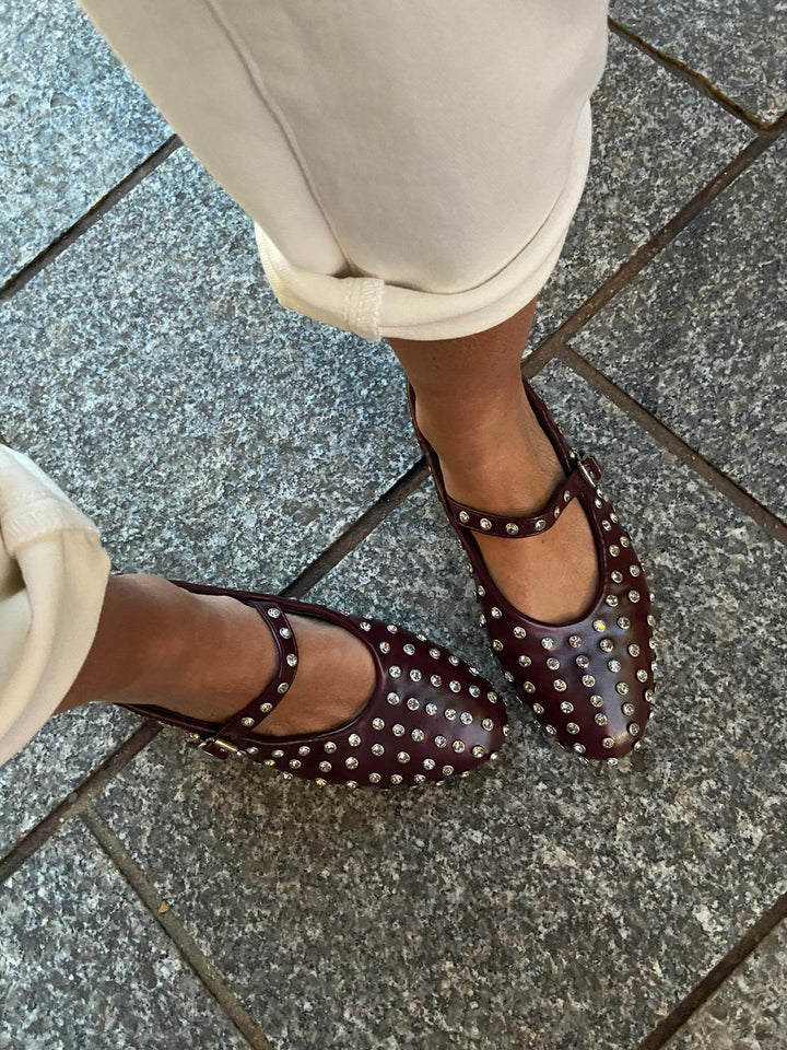 Ballerines Lilia Rouge