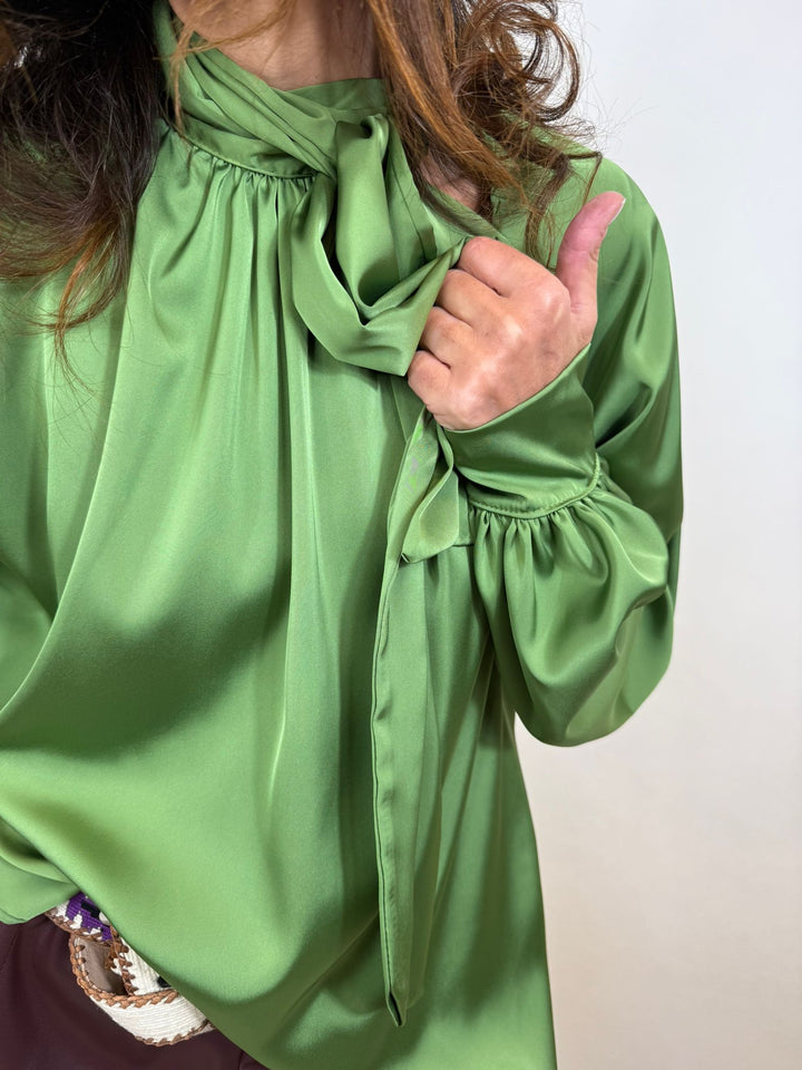  Blouse Cavalo Melle D vert col