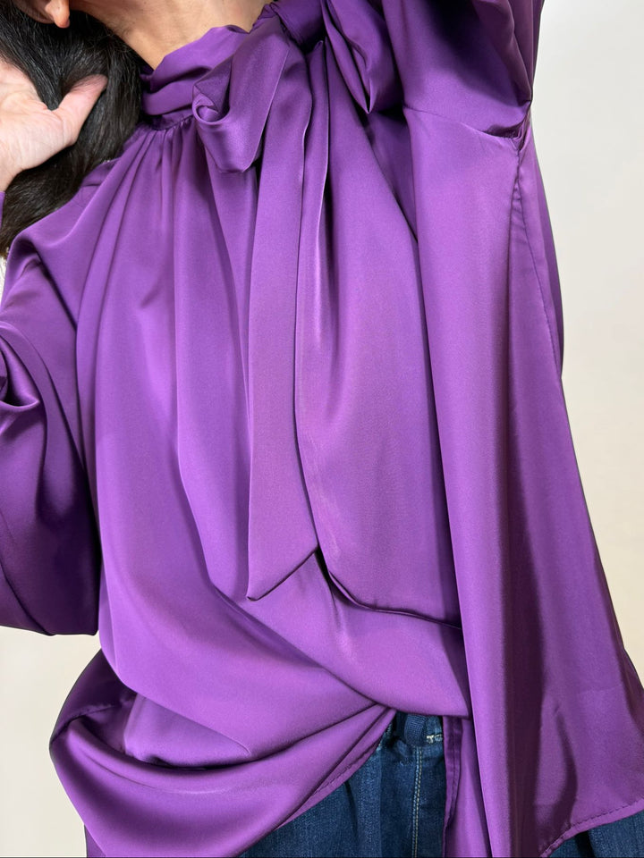 Blouse Cavalo Melle D violet col