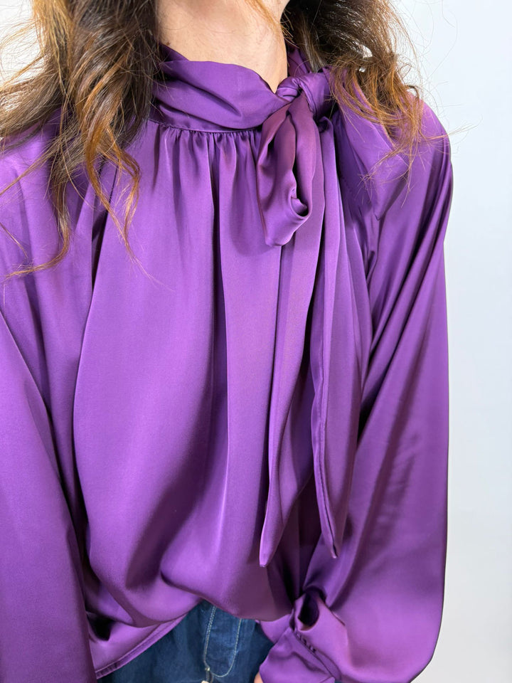Blouse Cavalo Melle D violet face