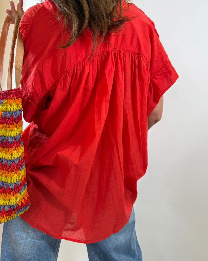 Blouse Éléa Melle D rouge 