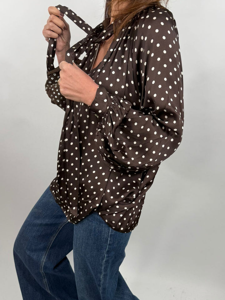 Blouse Laila Melle D marron