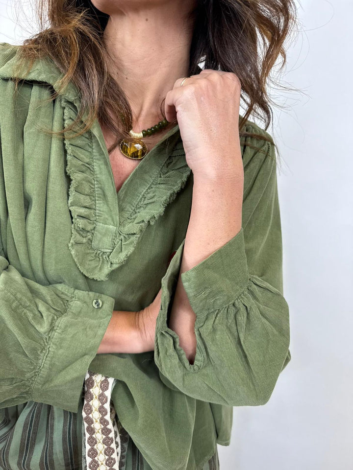 Blouse Liné Melle D Kaki 1