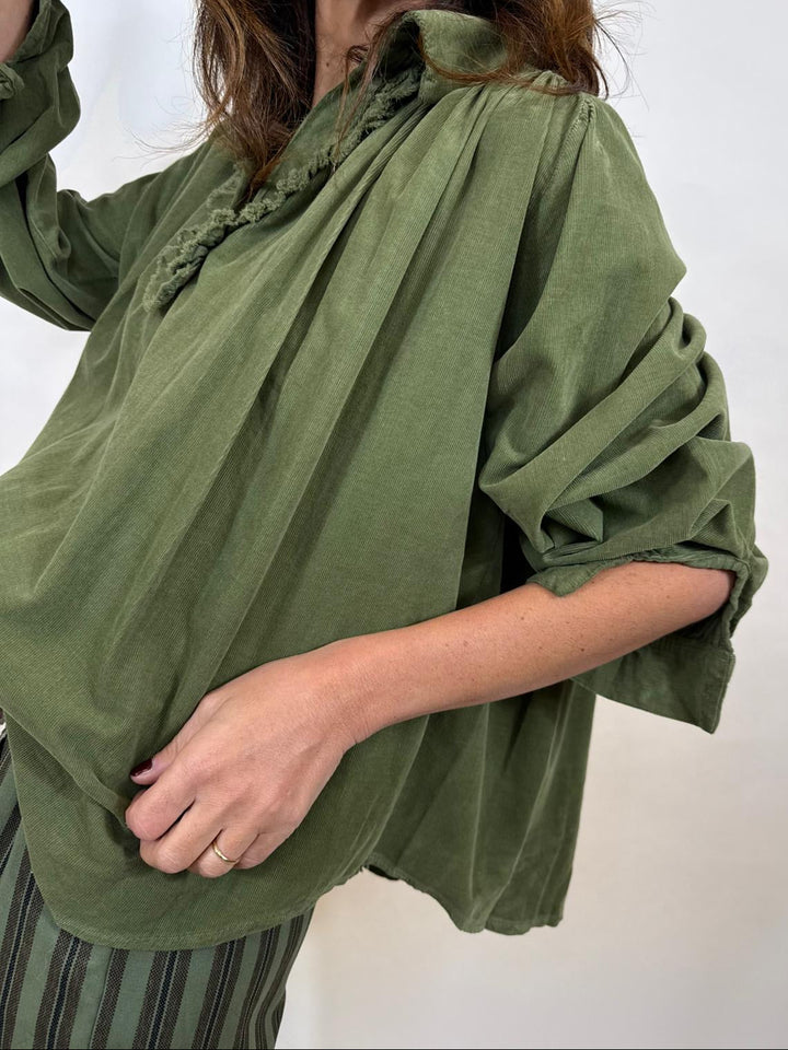 Blouse Liné Melle D Kaki 2