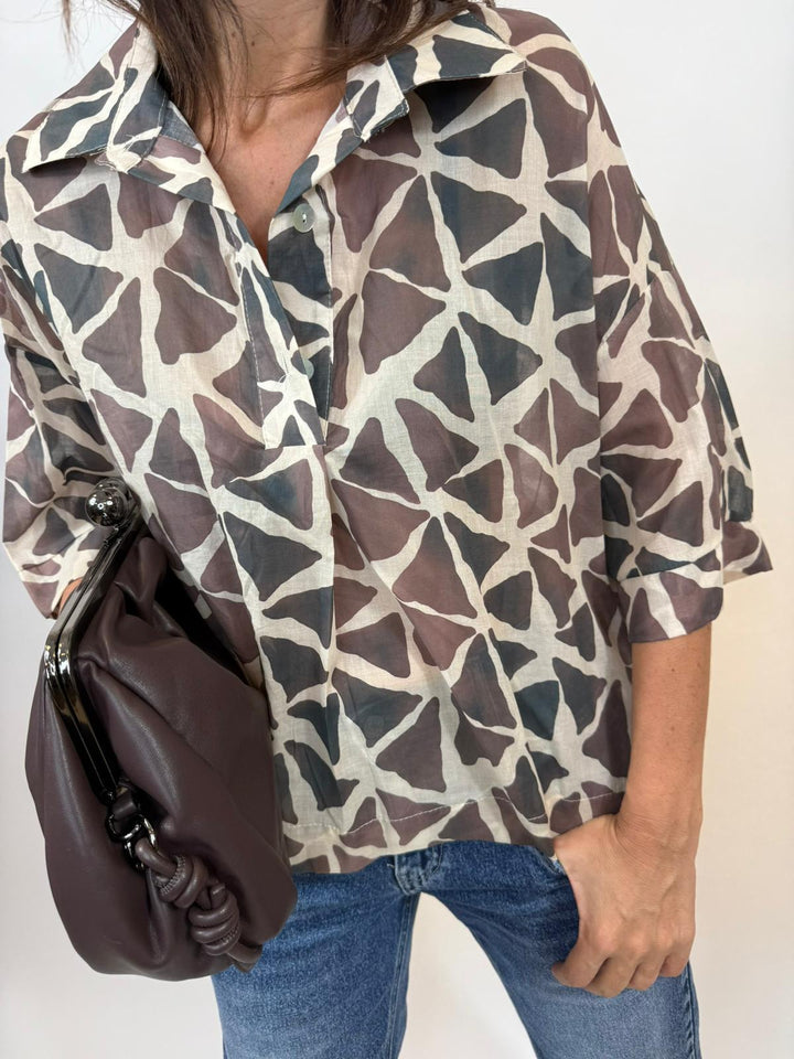 Blouse Timae Melle D Marron 5