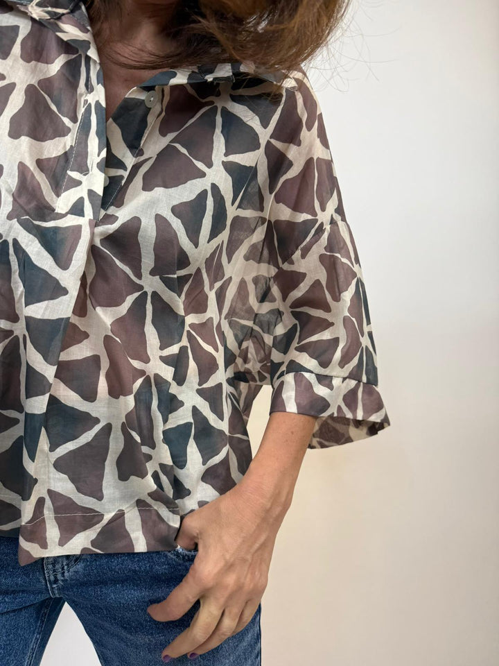 Blouse Timae Melle D Marron 6