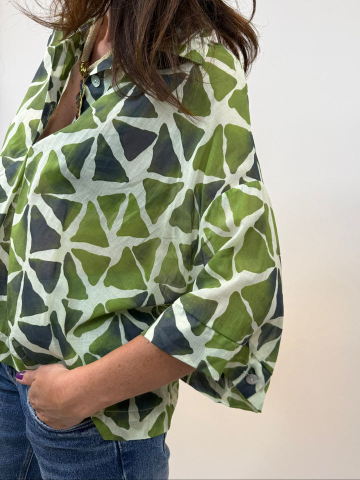 Blouse Timae Melle D Vert 1