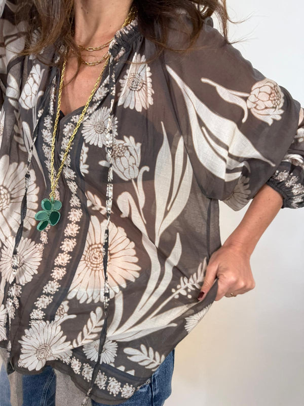 Blouse York Melle D Marron 1