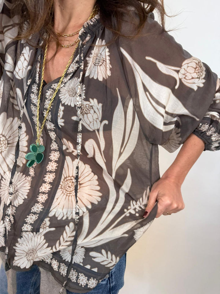 Blouse York Melle D Marron 1