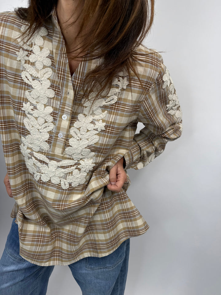 Blouse alep Coloris beige Melle D 