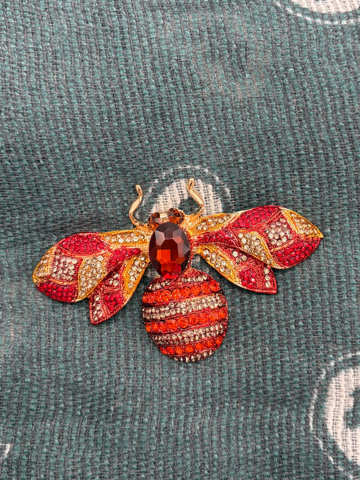 Broche Danae Rouge 1