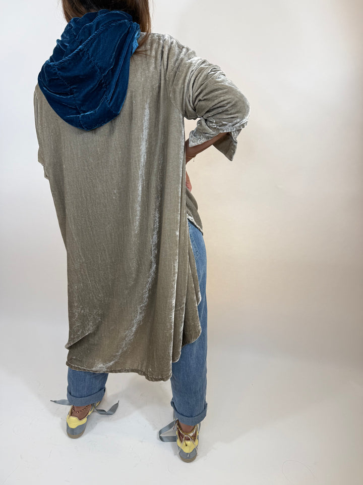 Cagoule Lina Melle D bleu petrol
