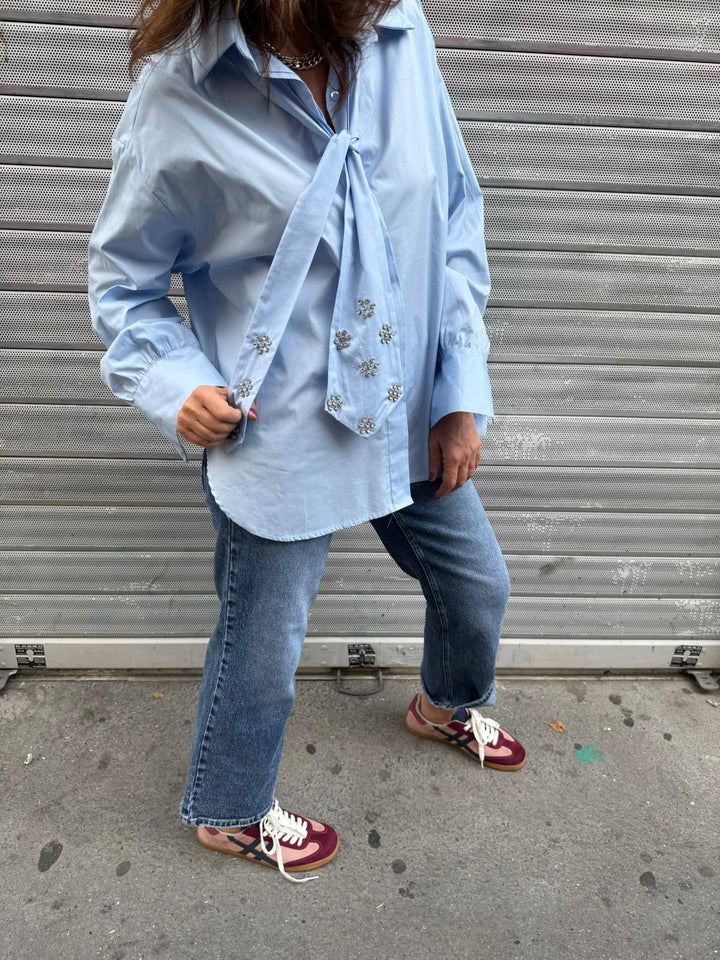 Chemise Ariana Melle D bleu ciel 1