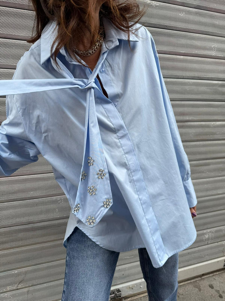 Chemise Ariana Melle D bleu ciel 2
