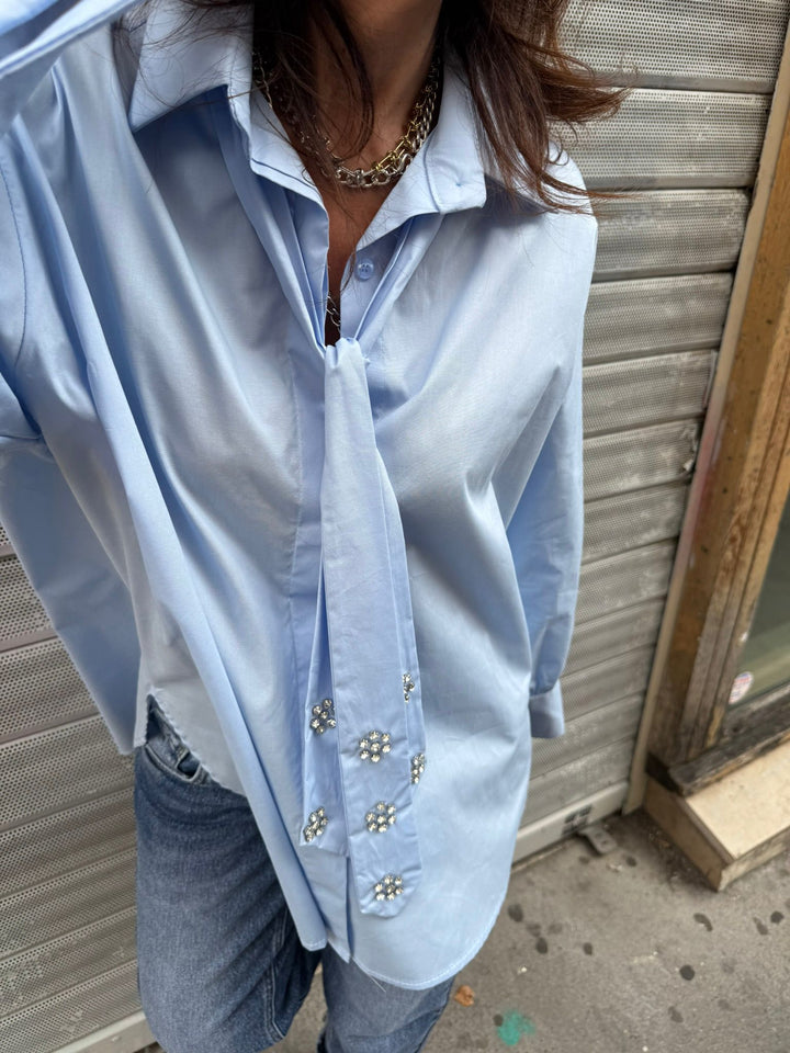 Chemise Ariana Melle D bleu ciel 3