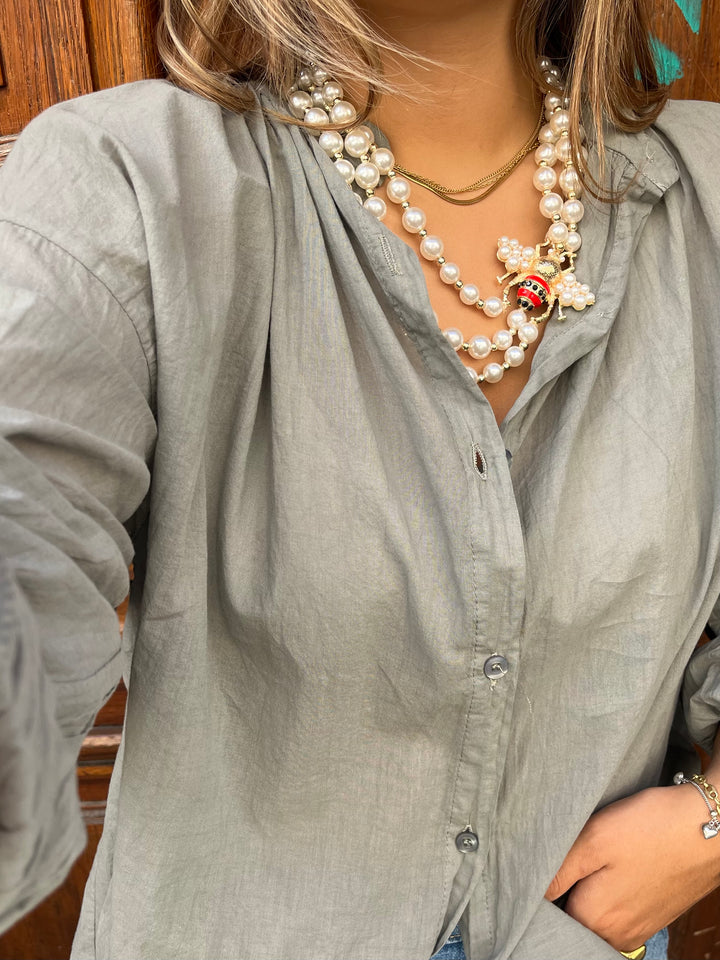 Chemise Evy Gris Clair