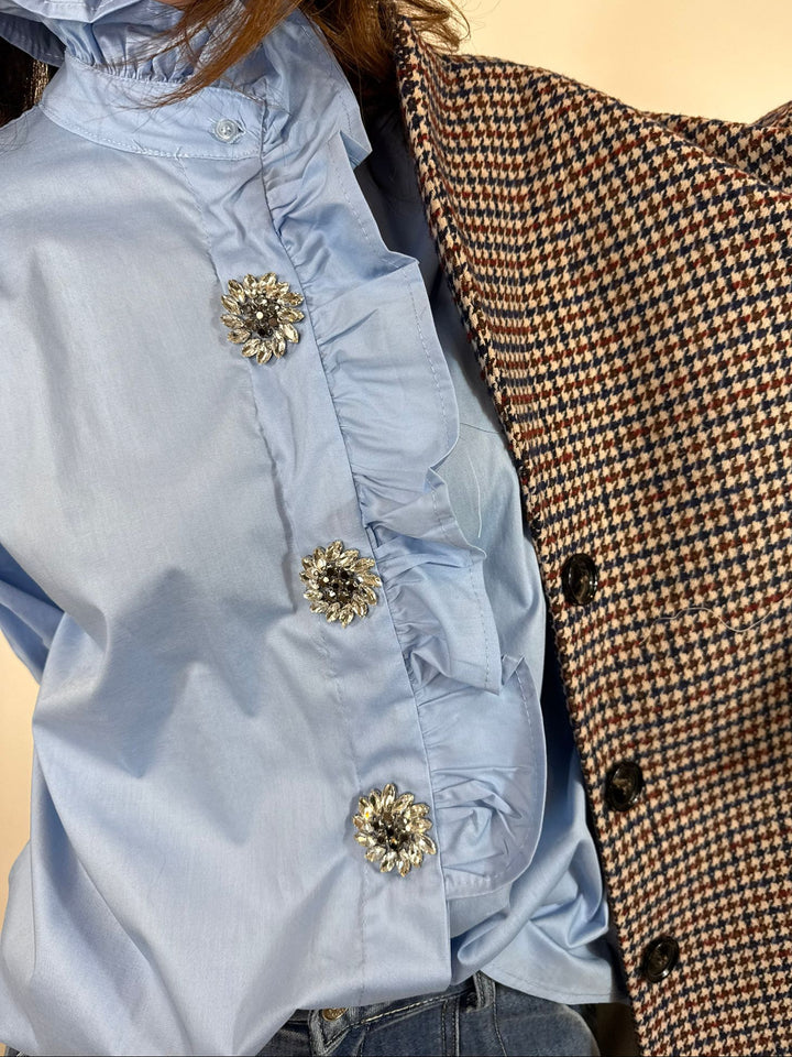 Chemise Mathilda Melle D bleue bijoux