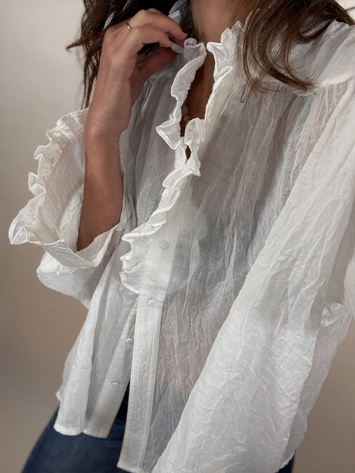 Chemise Sarah Melle D Blanc