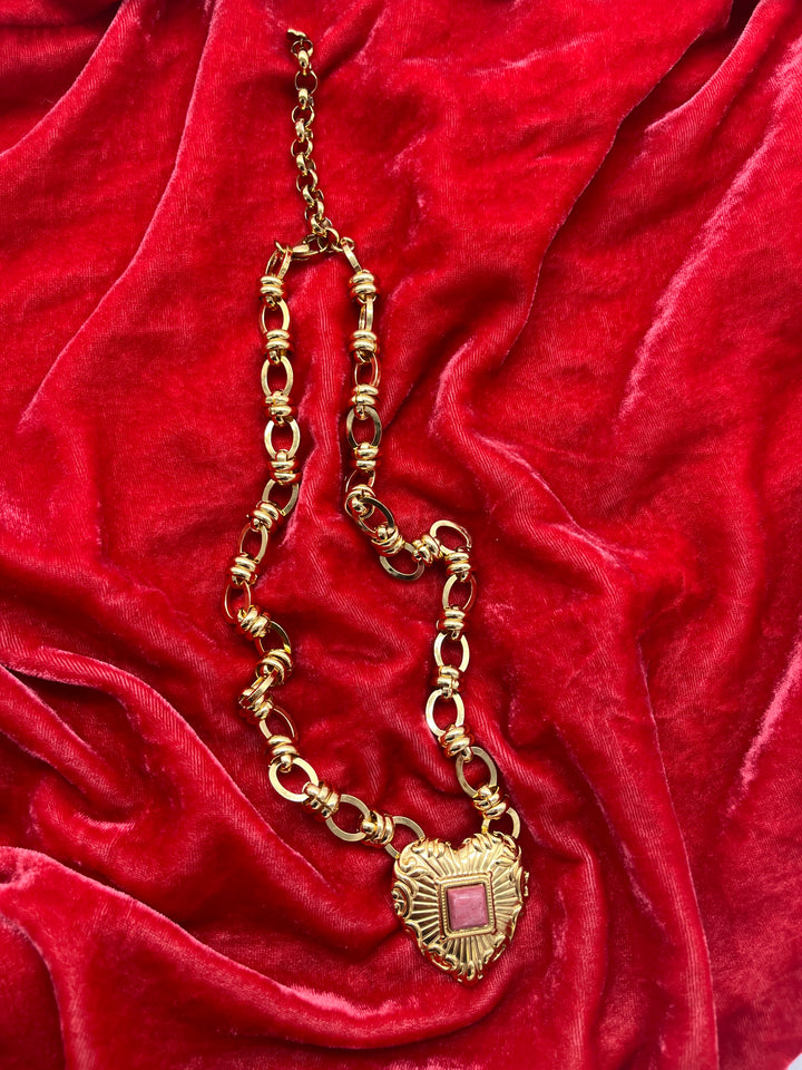 Collier Corazon Melle D Rose Ancien