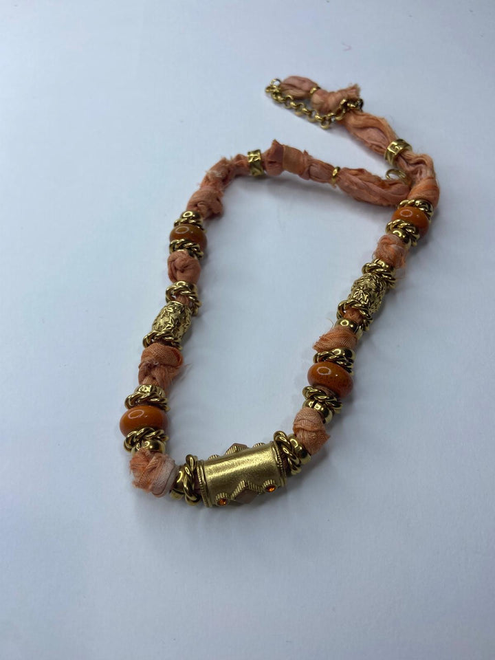 Collier Java  ORANGE Melle D