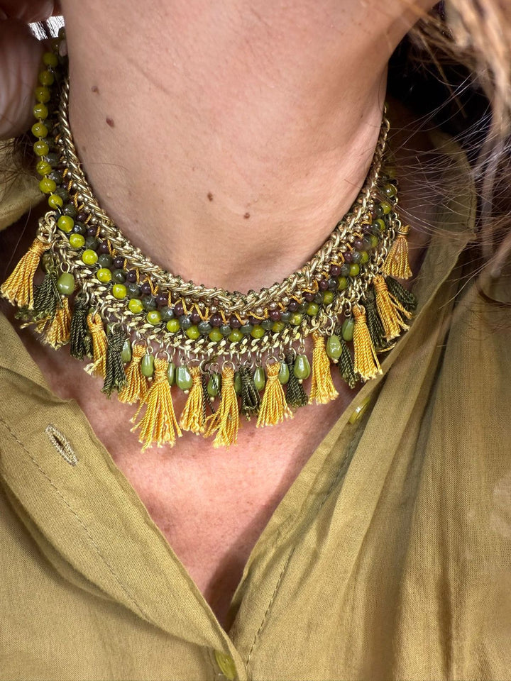 Collier Pompy Melle D Vert