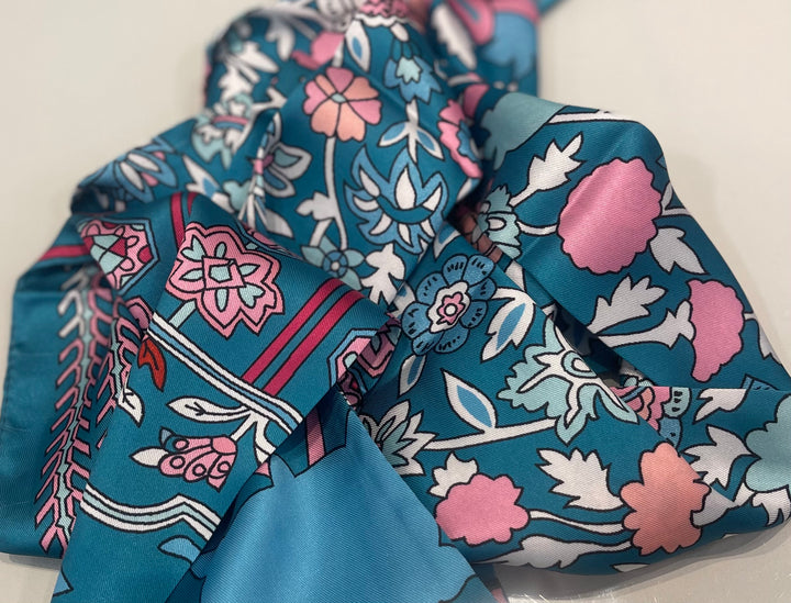 Foulard Aaron Bleu Acier 2