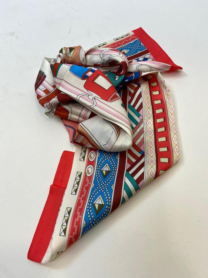 Foulard Aaron Rouge Corail 1