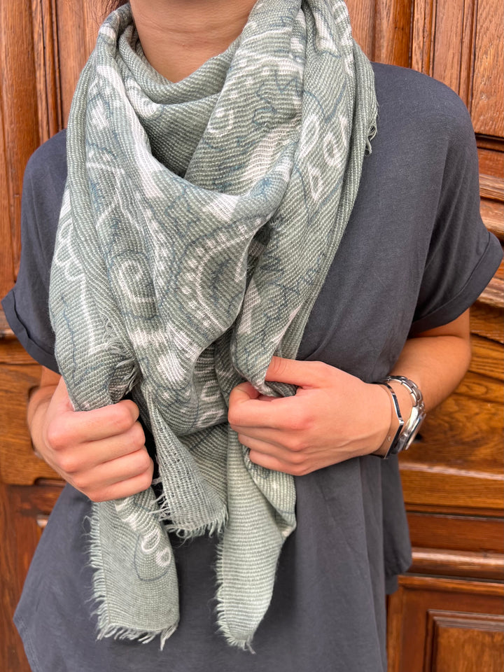 Foulard Bari Vert D'eau