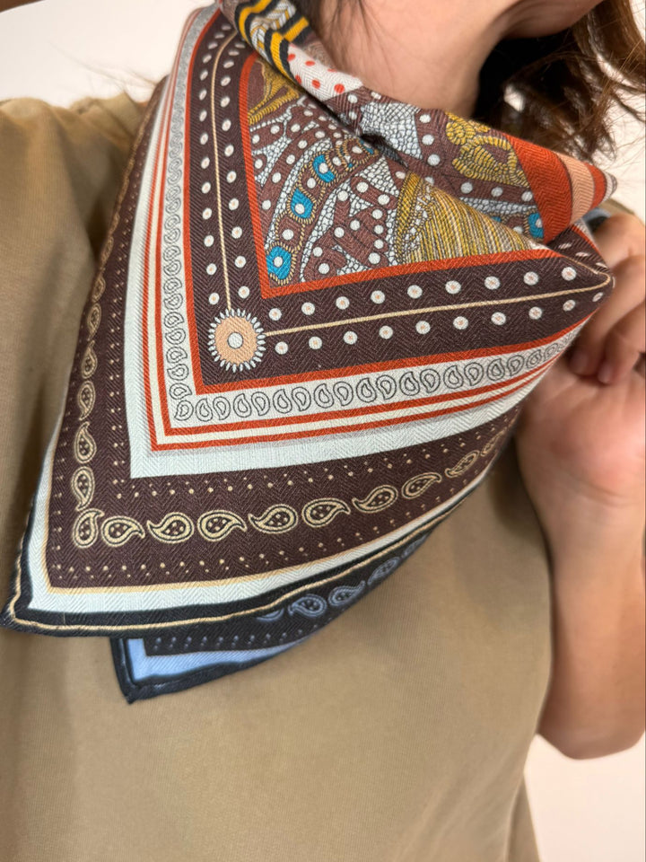 Foulard Joie Melle D Marron