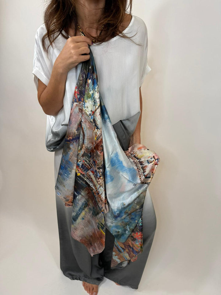 Foulard Lazo Melle D Rose Clair