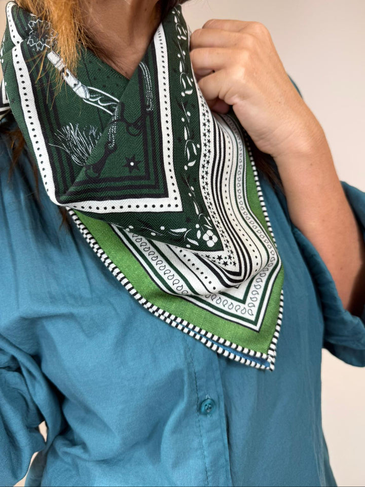 Foulard Yessi Melle D Vert
