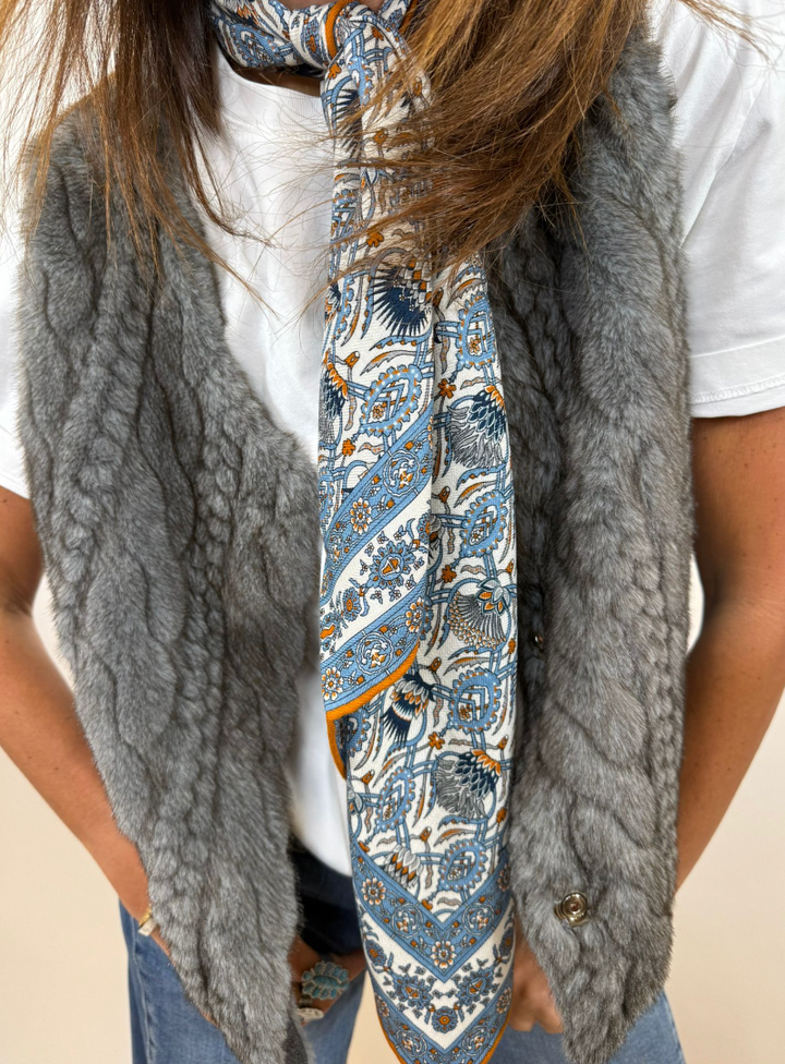 Gilet Cécilia gris moyen Melle D 