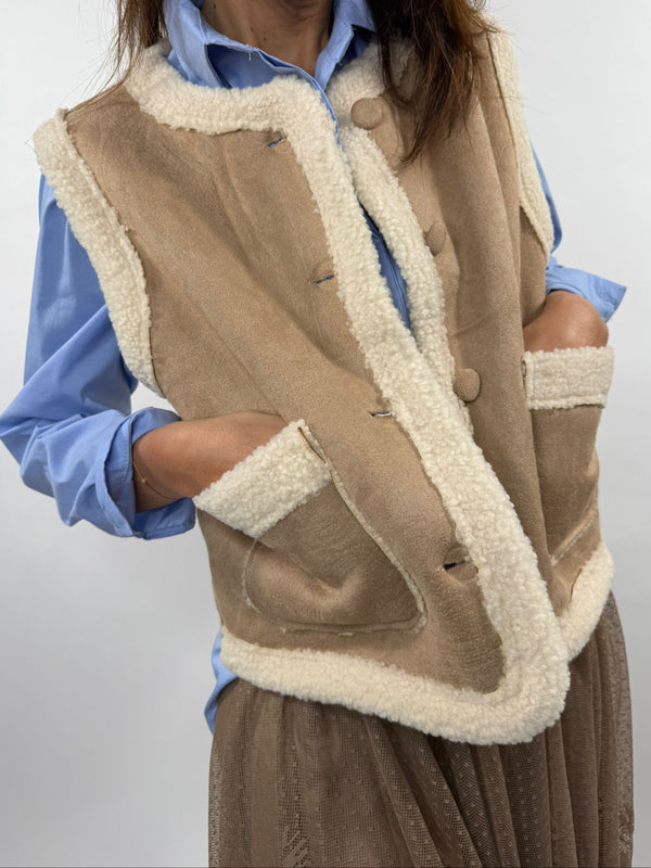 Gilet Pako Melle D Beige