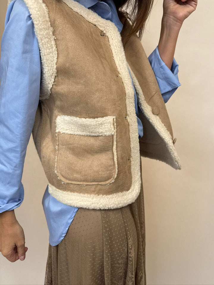 Gilet Pako Melle D Beige 2