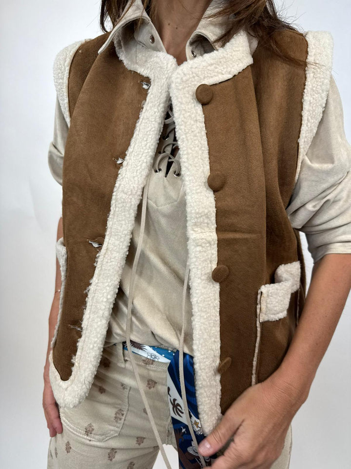 Gilet Pako Melle D Marron  2