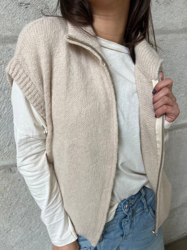 Gilet Tamor Melle D Ecru 