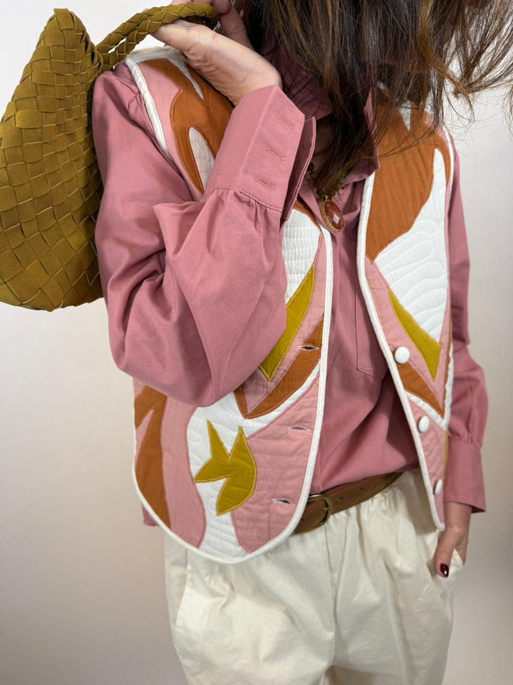 Gilet West Melle D Rose 1