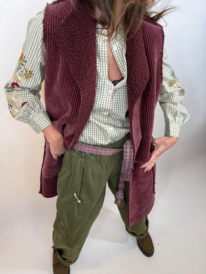 Gilet amadeo bordeaux 2