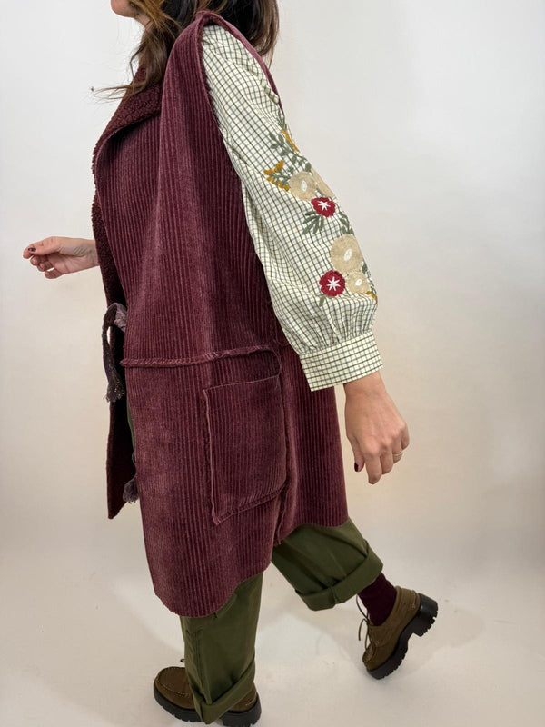 Gilet amadeo bordeaux 4