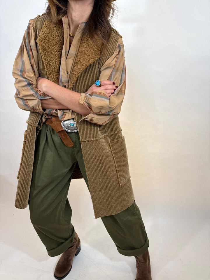 Gilet amadeo camel 3