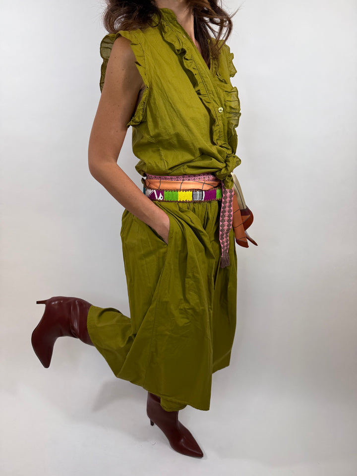 Jupe Noelie Vert Olive 1