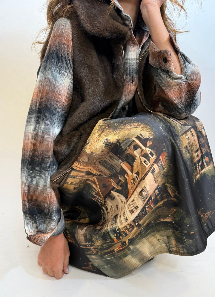 Jupe Pueblo Melle D Vue de cote 