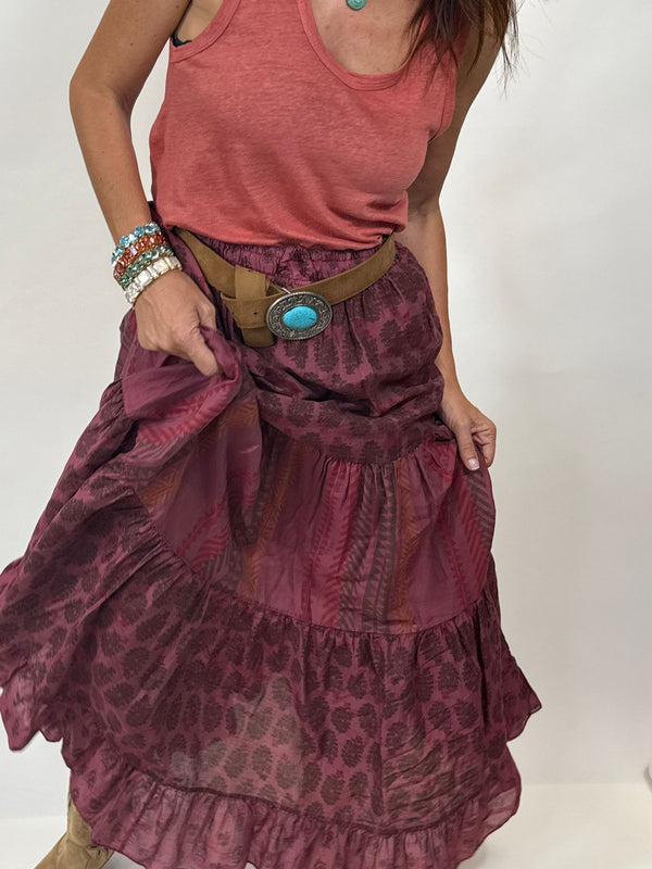 Jupe Yonce Bordeaux