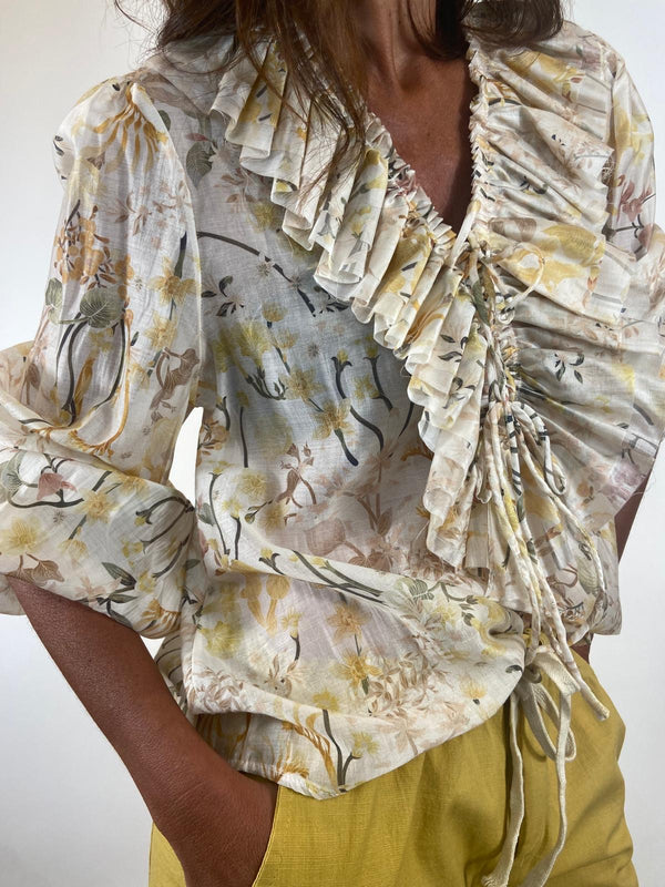 La Blouse Kali - L'Élégance Naturelle de Vos Journées