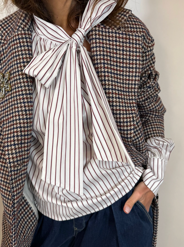 Melle D  Blouse Dola couleur craie 