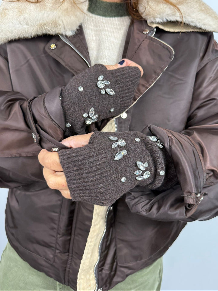 Mitaines Sherpi Melle D marron