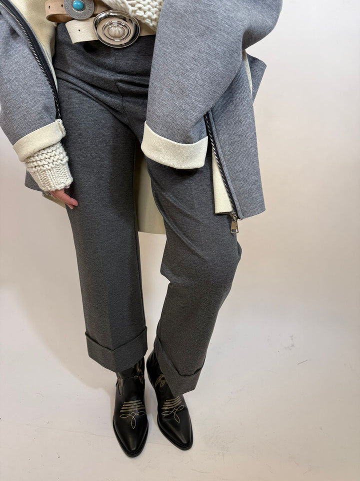 Pantalon Flaire Melle D gris