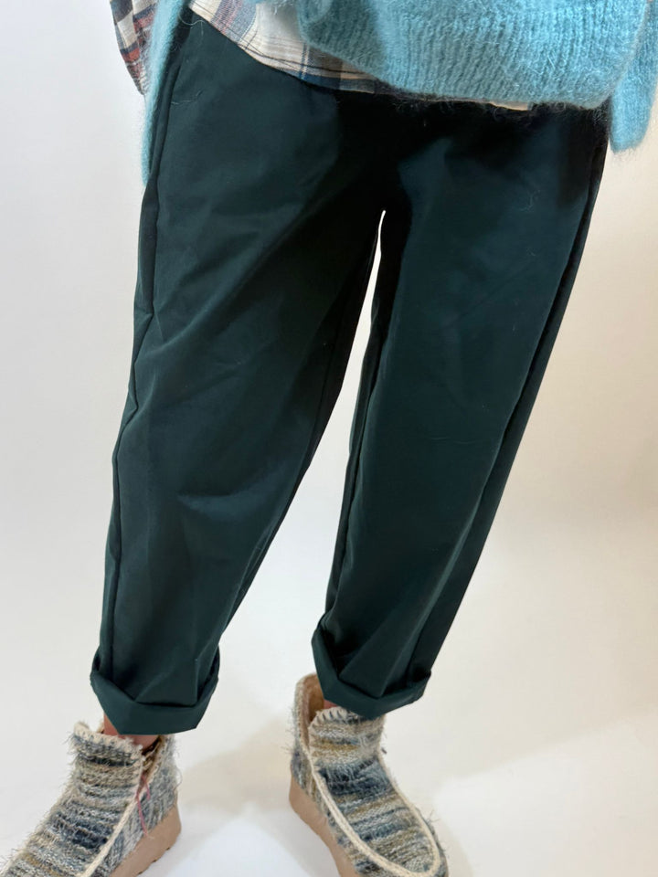 Pantalon Gaspard Melle D vert canard