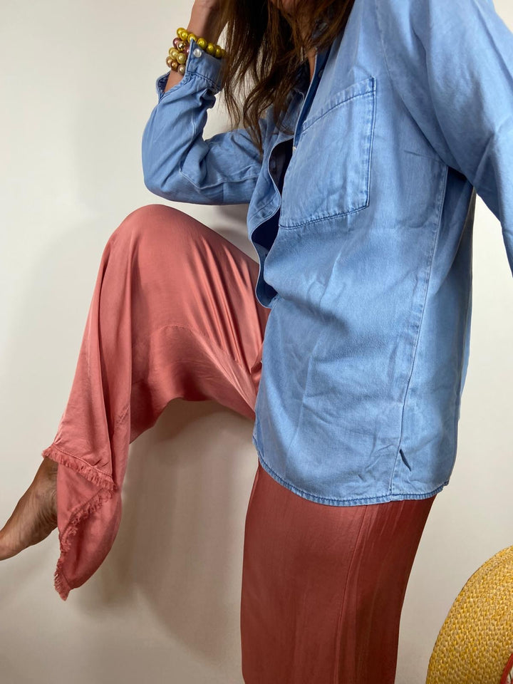 Pantalon Lazzo  rose ancien