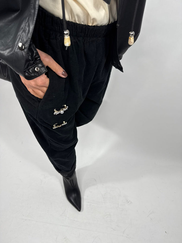 Pantalon Marcello Melle D noir